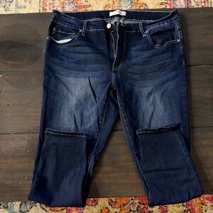 KanCan Women's Deep Indigo Skinny Jeans